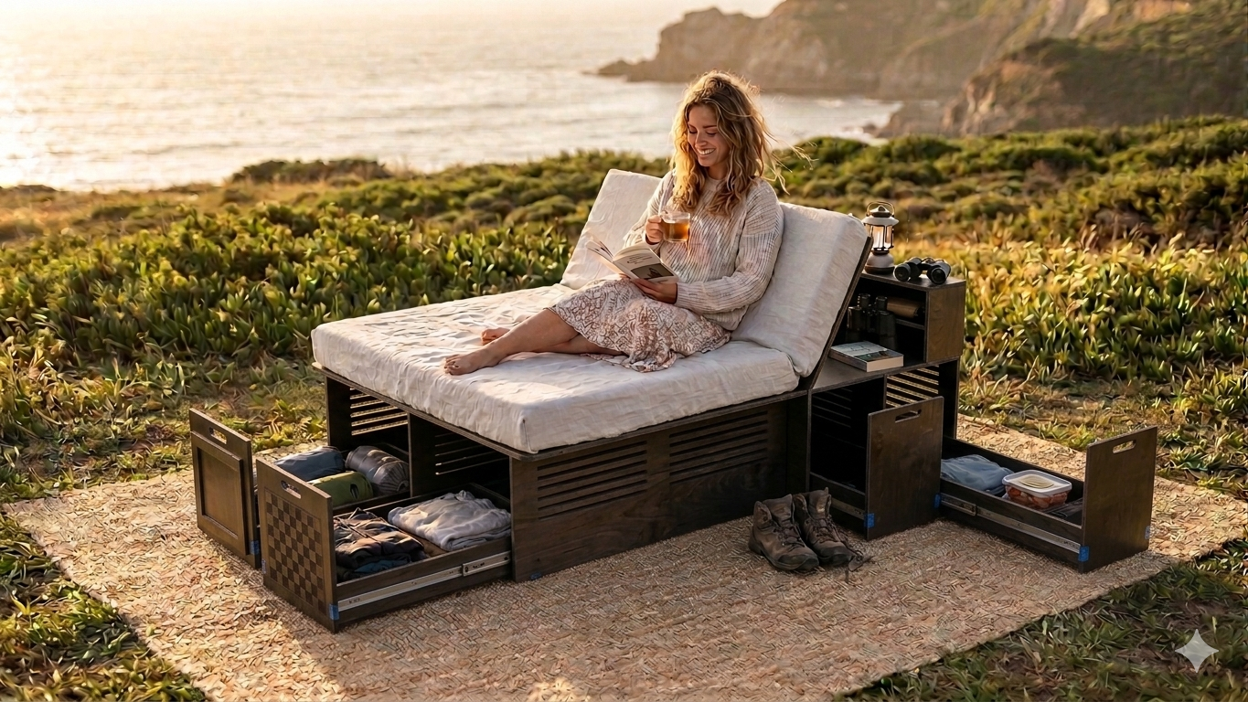 Kit Sunrise monté dans un van aménagé