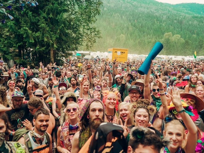 Van garé au bord de l'étang d'Anneyron lors de l'ERVA Festival 2026 dans la Drôme